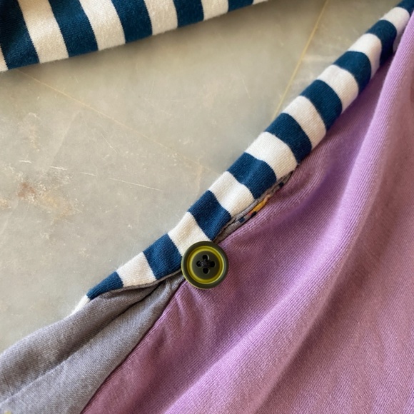 Girls - Matilda Jane Stripe Floral Layered Ruffle Tunic - 8 - Picture 4 of 9